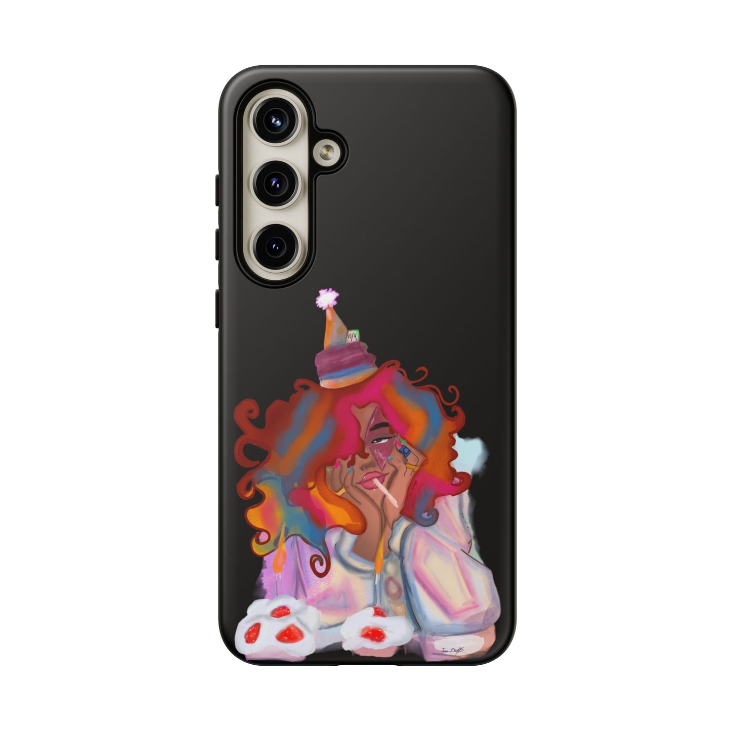 Custom ‘ Confetti Hues’  Art Design - Tough Cases (Black)