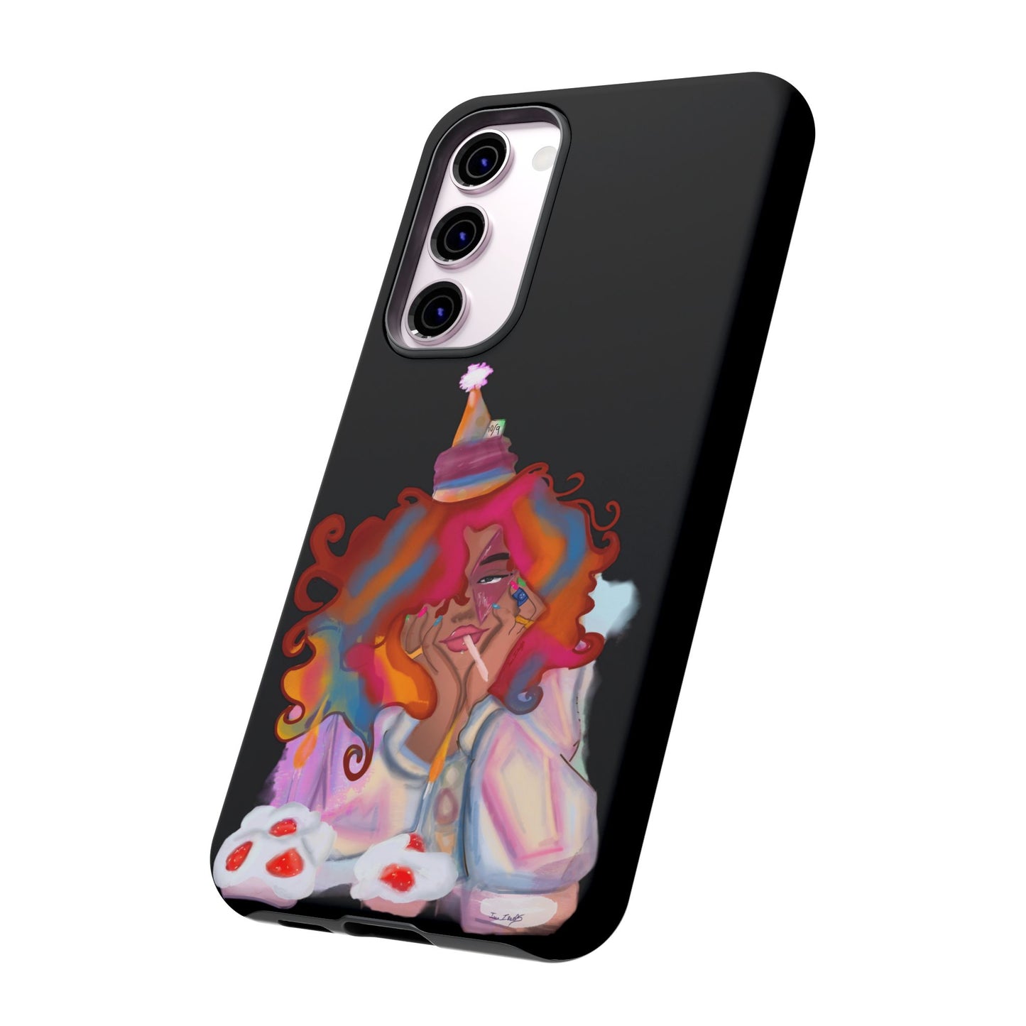 Custom ‘ Confetti Hues’  Art Design - Tough Cases (Black)