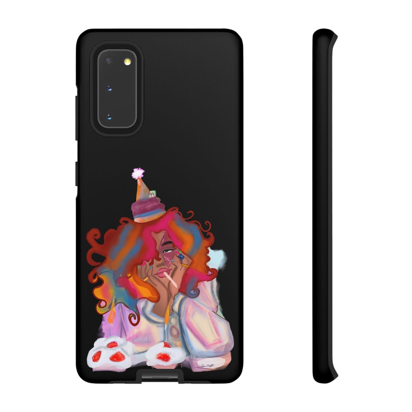 Custom ‘ Confetti Hues’  Art Design - Tough Cases (Black)