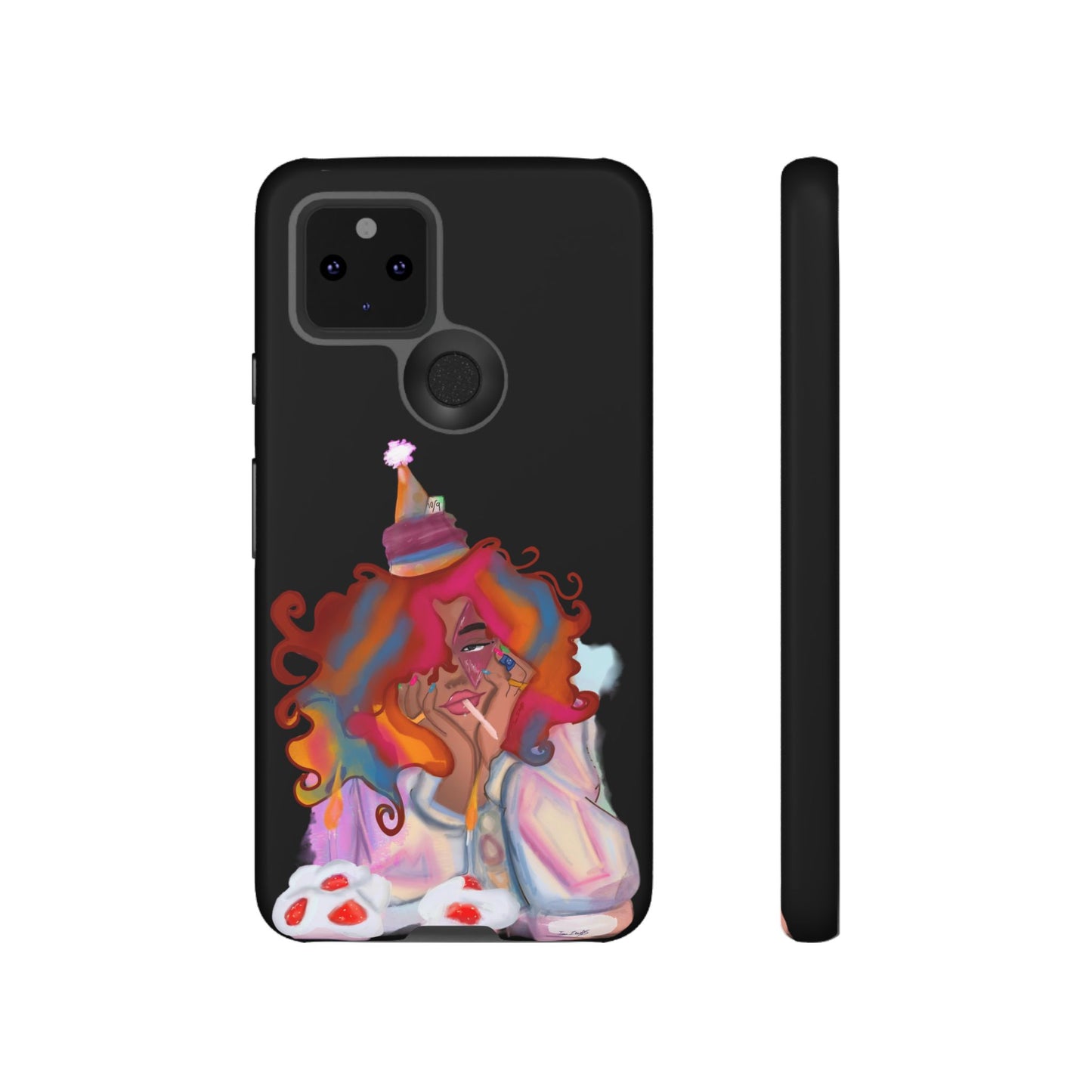 Custom ‘ Confetti Hues’  Art Design - Tough Cases (Black)