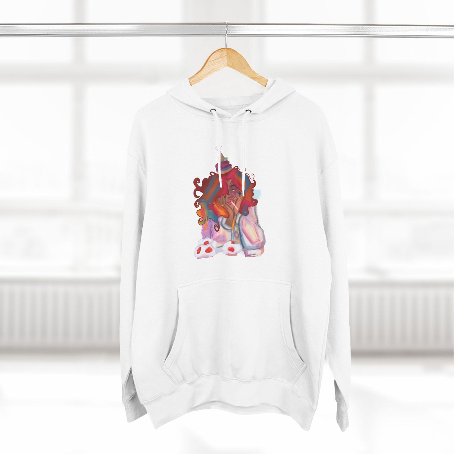 Exclusive ‘ Confetti Hues’ Three -Panel Fleece Hoodie