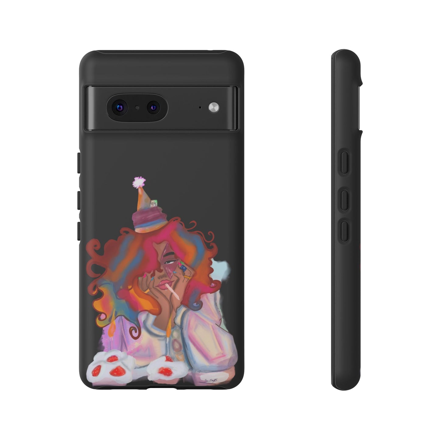 Custom ‘ Confetti Hues’  Art Design - Tough Cases (Black)