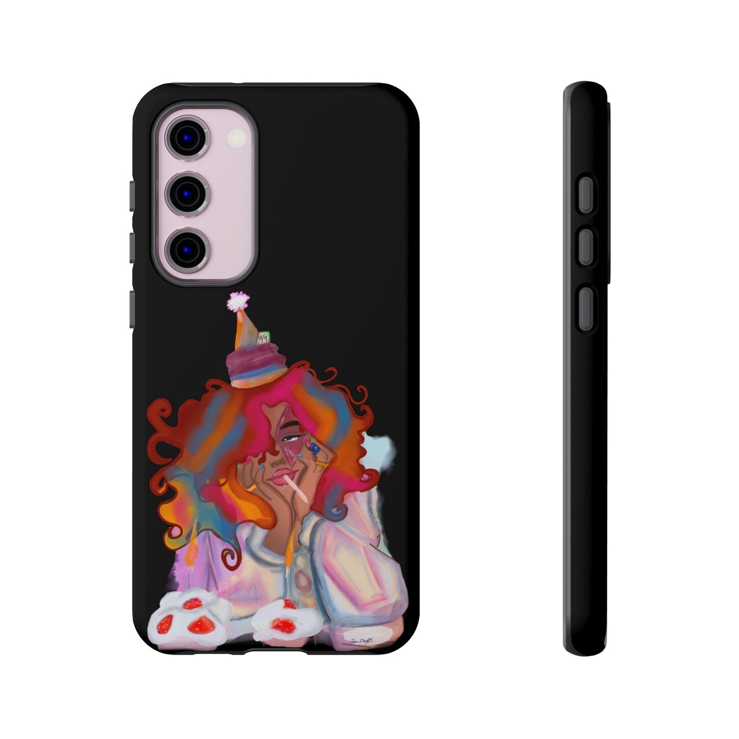 Custom ‘ Confetti Hues’  Art Design - Tough Cases (Black)