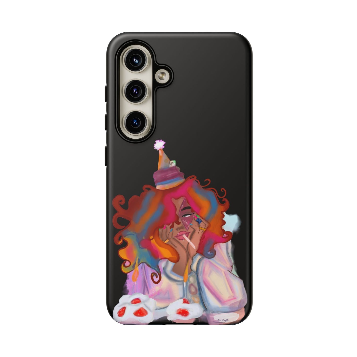 Custom ‘ Confetti Hues’  Art Design - Tough Cases (Black)