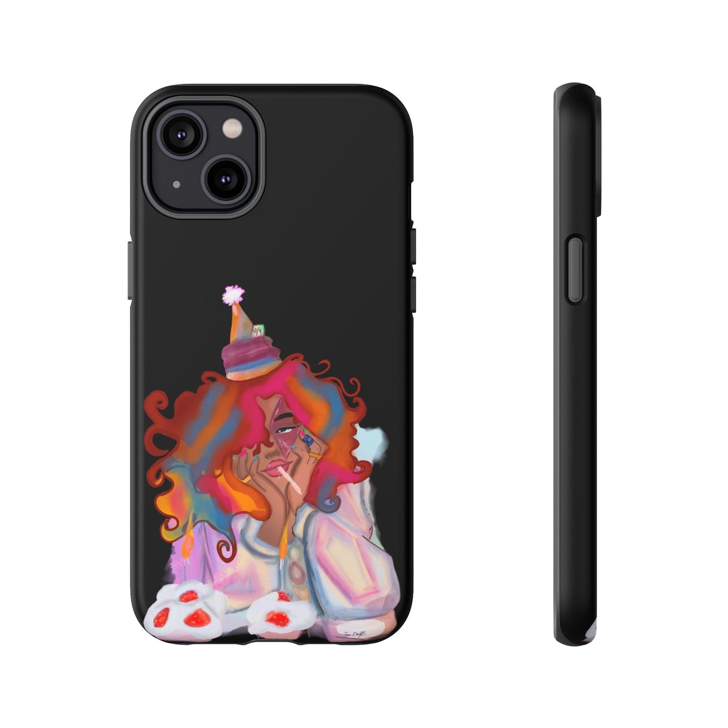 Custom ‘ Confetti Hues’  Art Design - Tough Cases (Black)