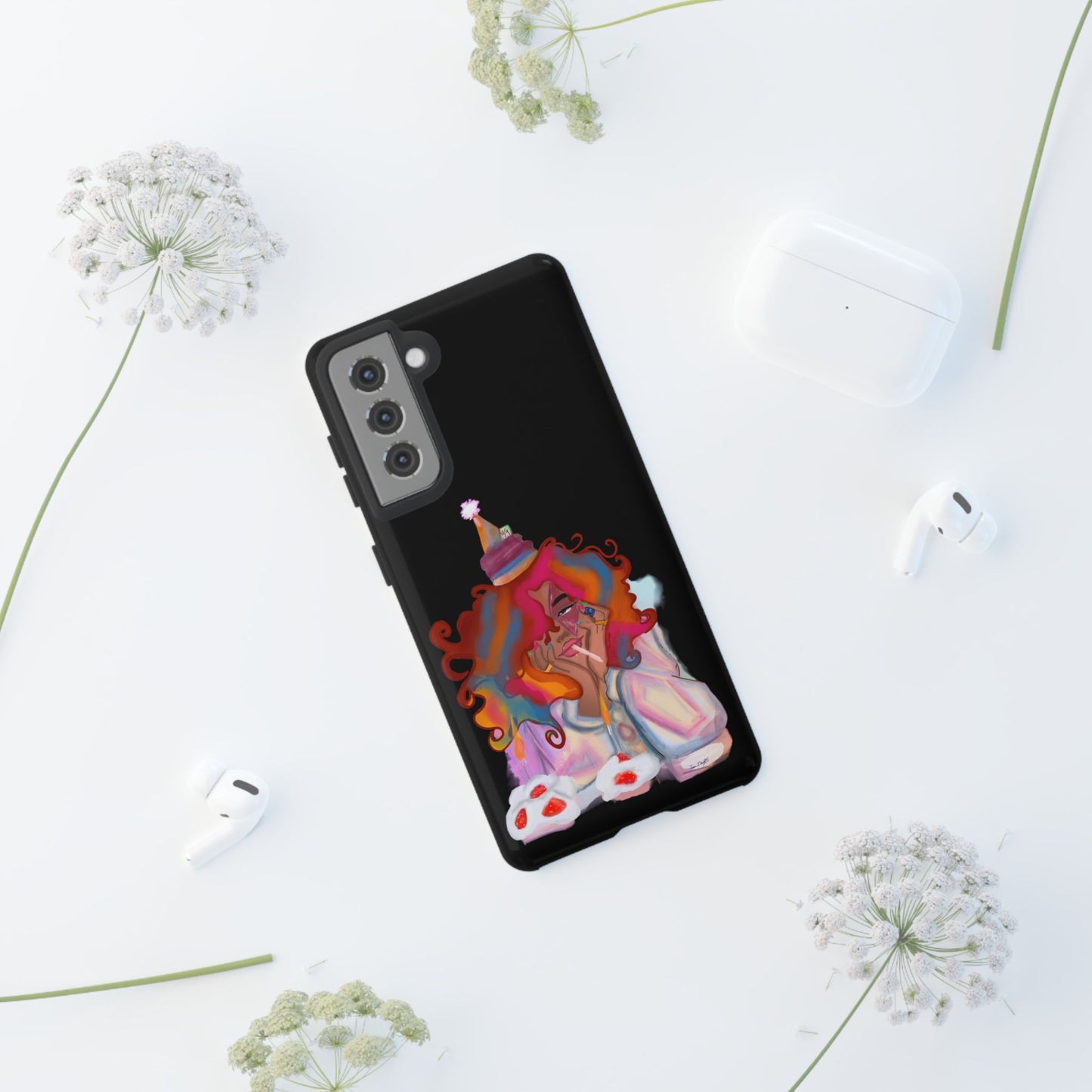 Custom ‘ Confetti Hues’  Art Design - Tough Cases (Black)