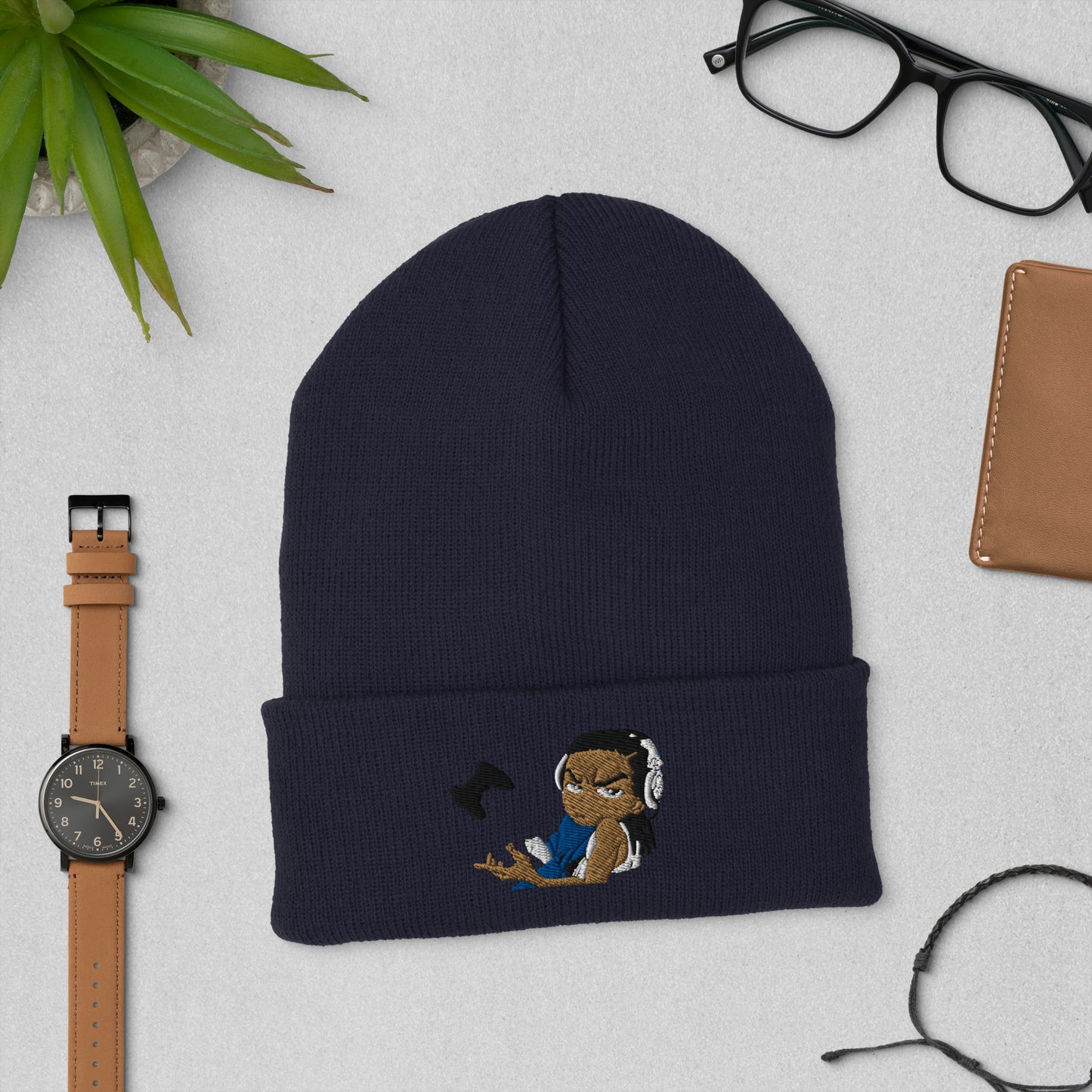 Exclusive 'Gamer' Embroidered Cuffed Beanie