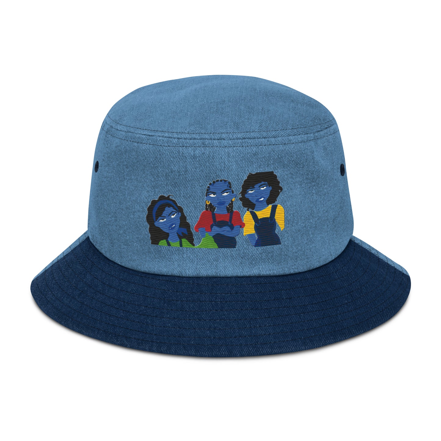 Denim bucket hat